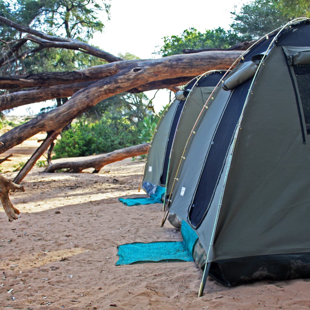 Camping Safari Kenia equipment