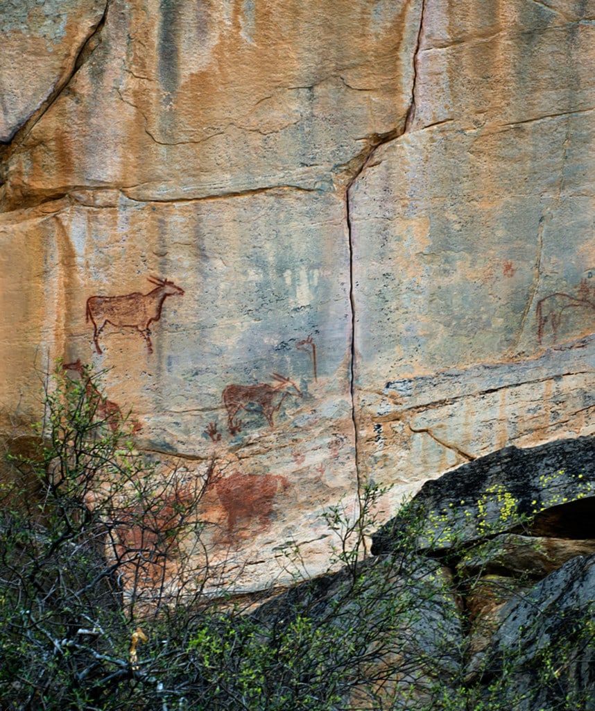 Tsodilo Hills Feslzeichnungenin Botswana