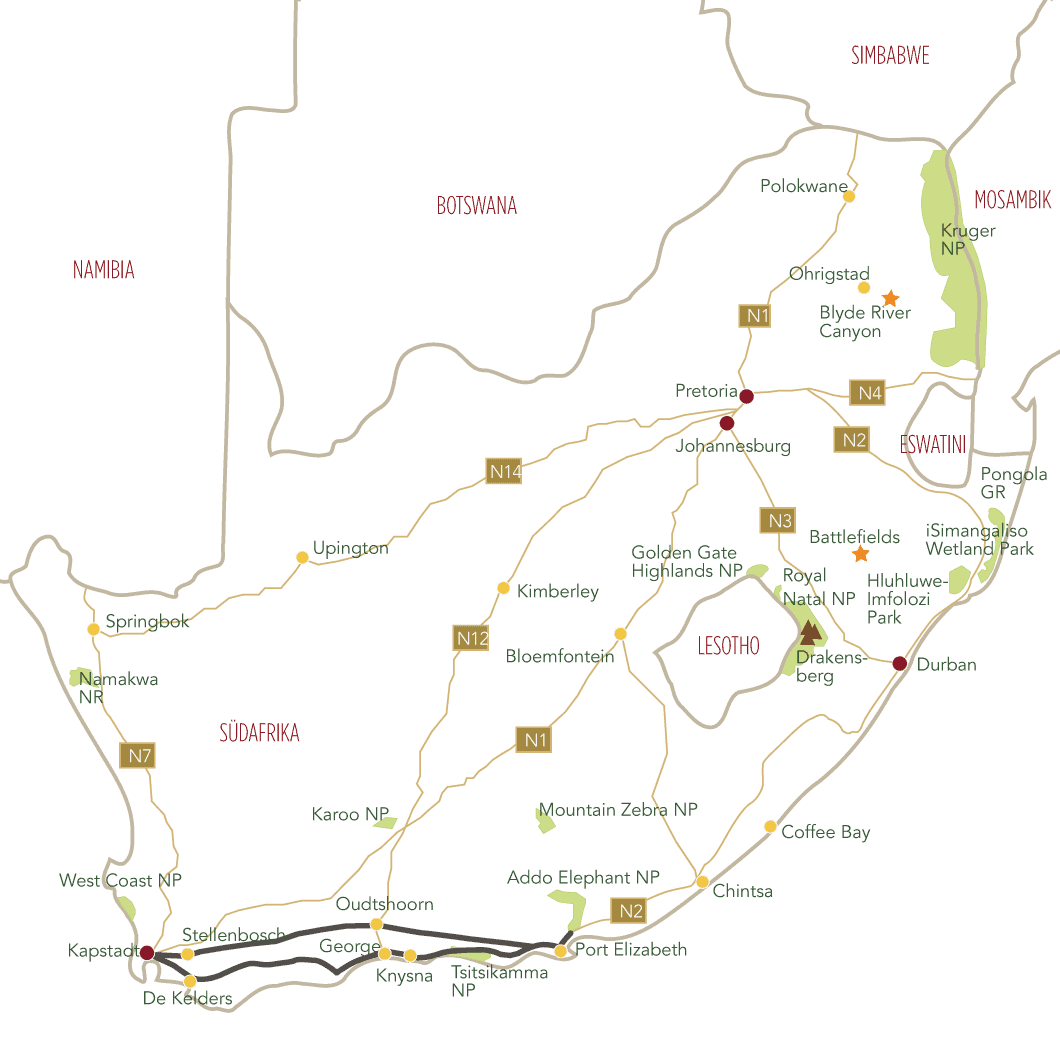 Der Sueden von Suedafrika und Garden Route-SA15SASUGA
