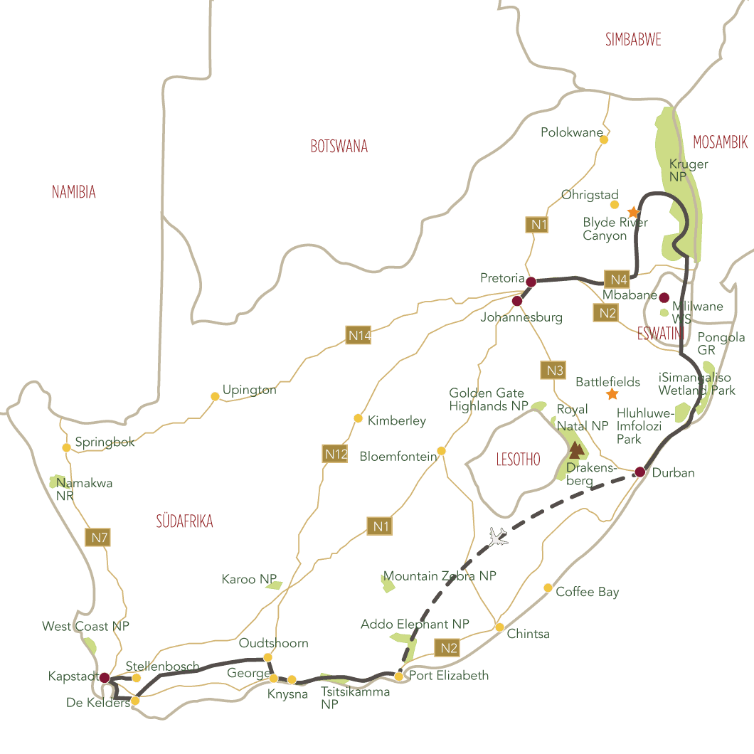 Suedafrika Highlights