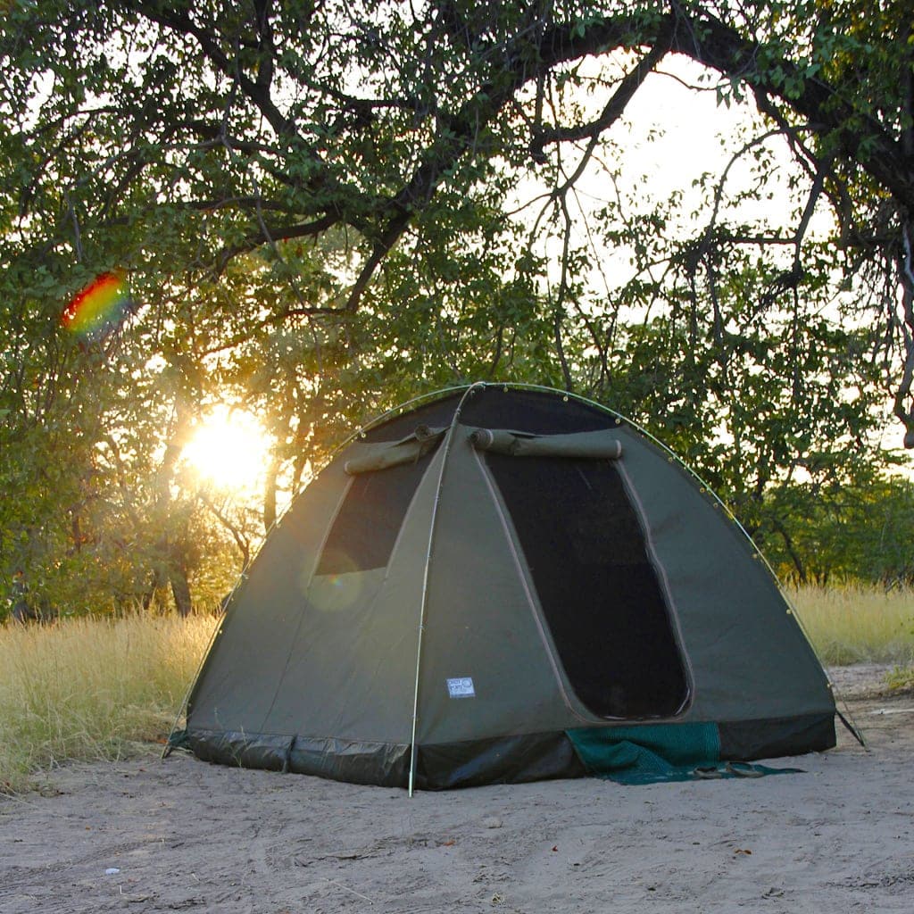Zwei-Personenzelt auf Campingsafari in Namibia
