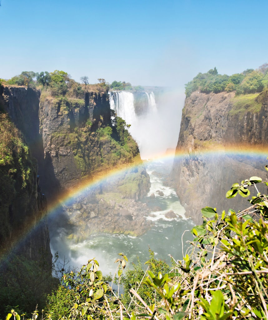 Victoria Falls Highlight auf Rundreise durch Namibia Botswana und Sambia