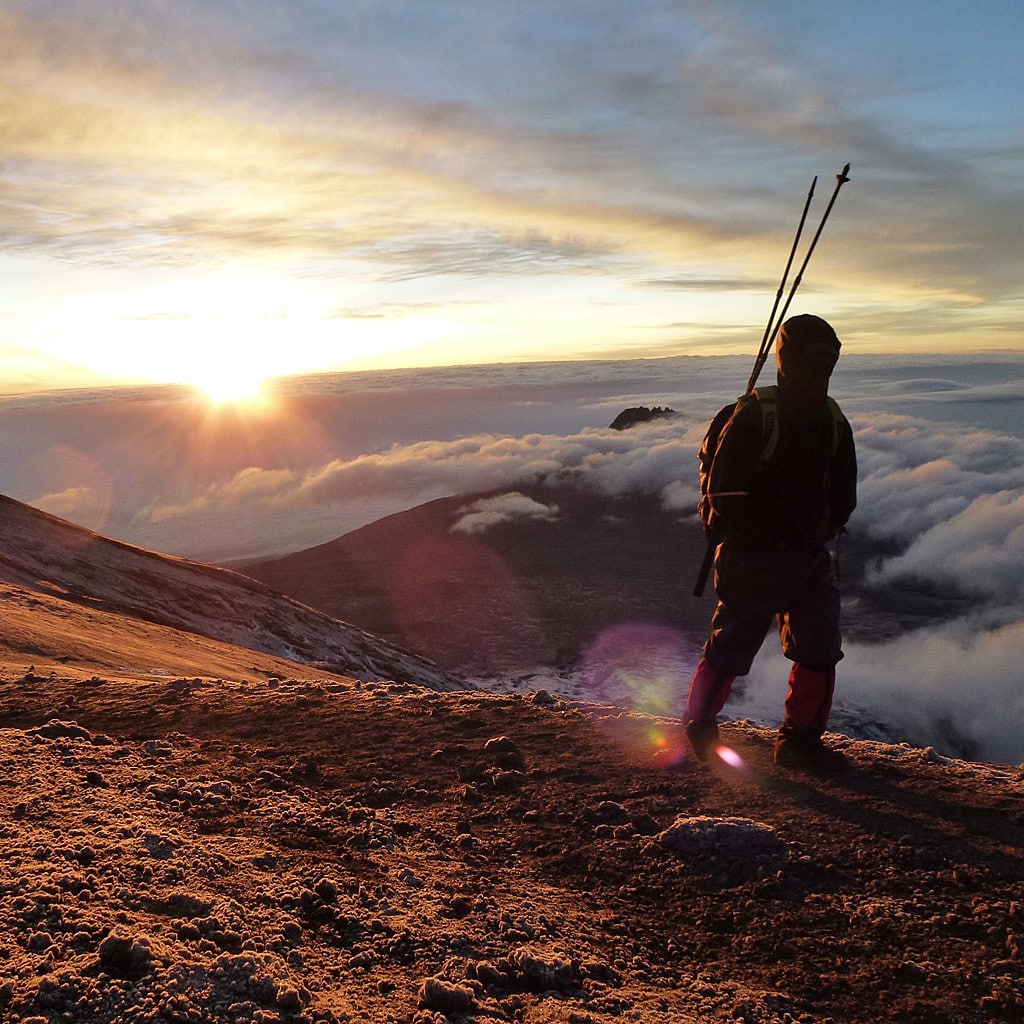 Gipfeletappe auf der Marangu Route Kilimanjaro