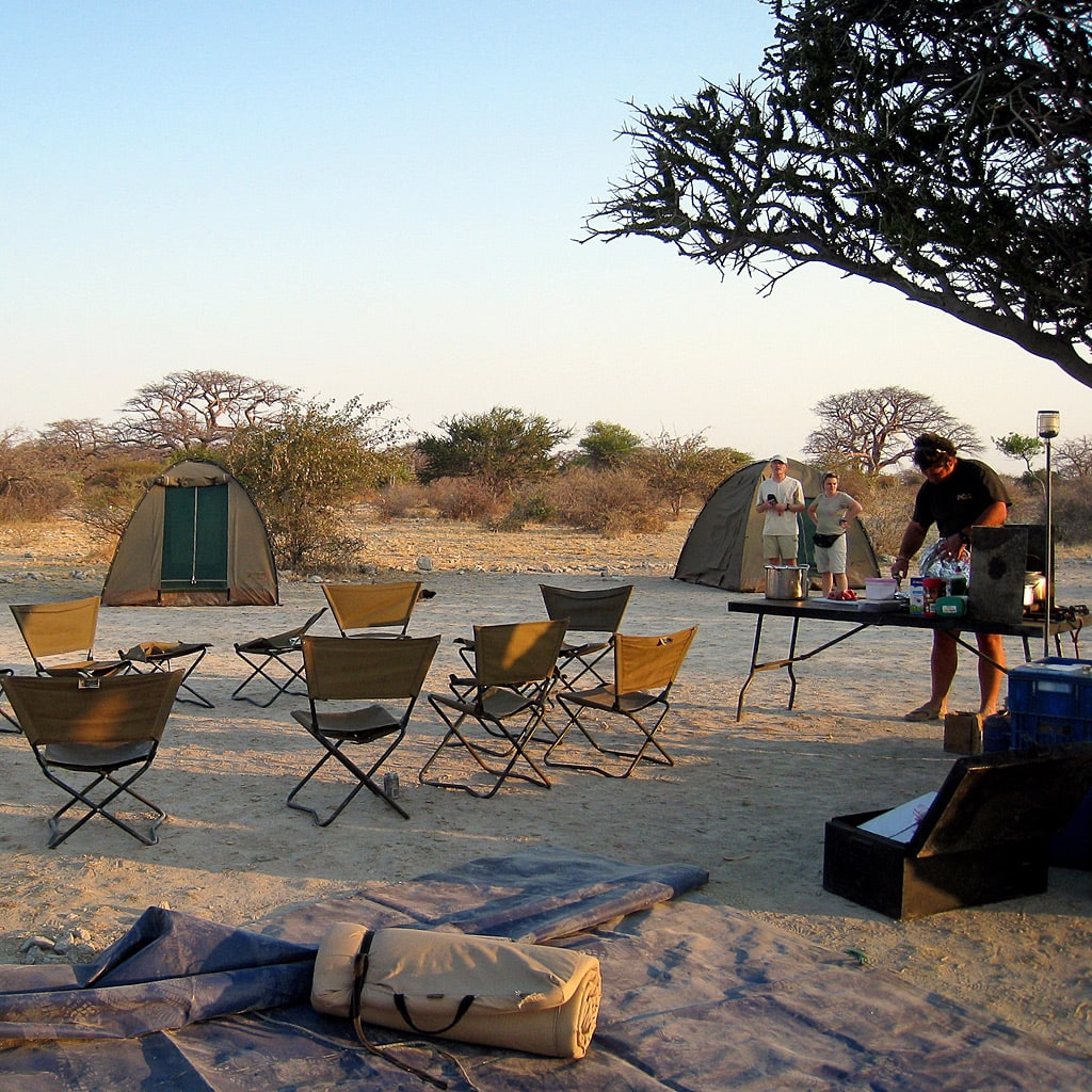 Campingplatz auf Camping Safari in Botswana