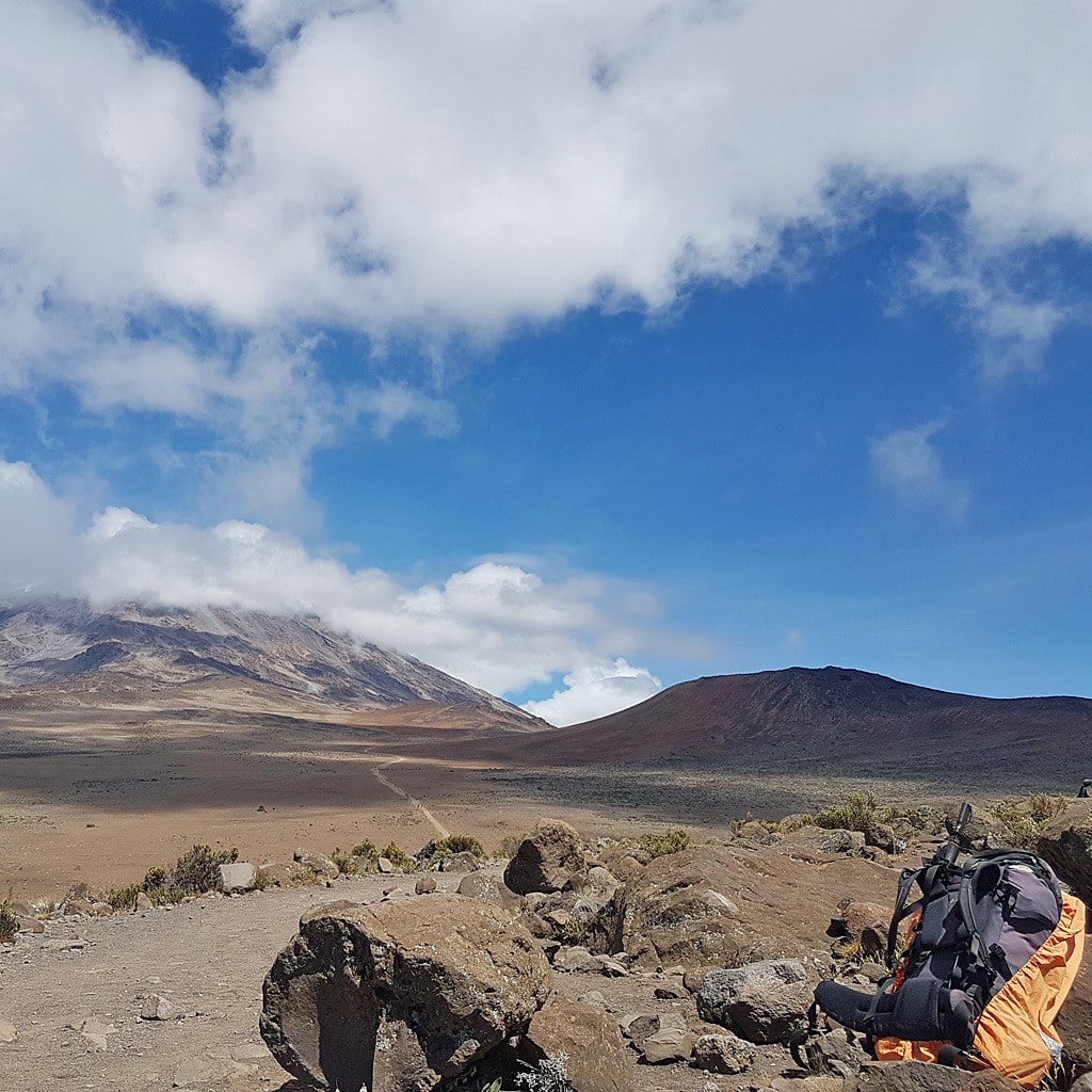 Weite Ebene Marangu Route Kilimanjaro