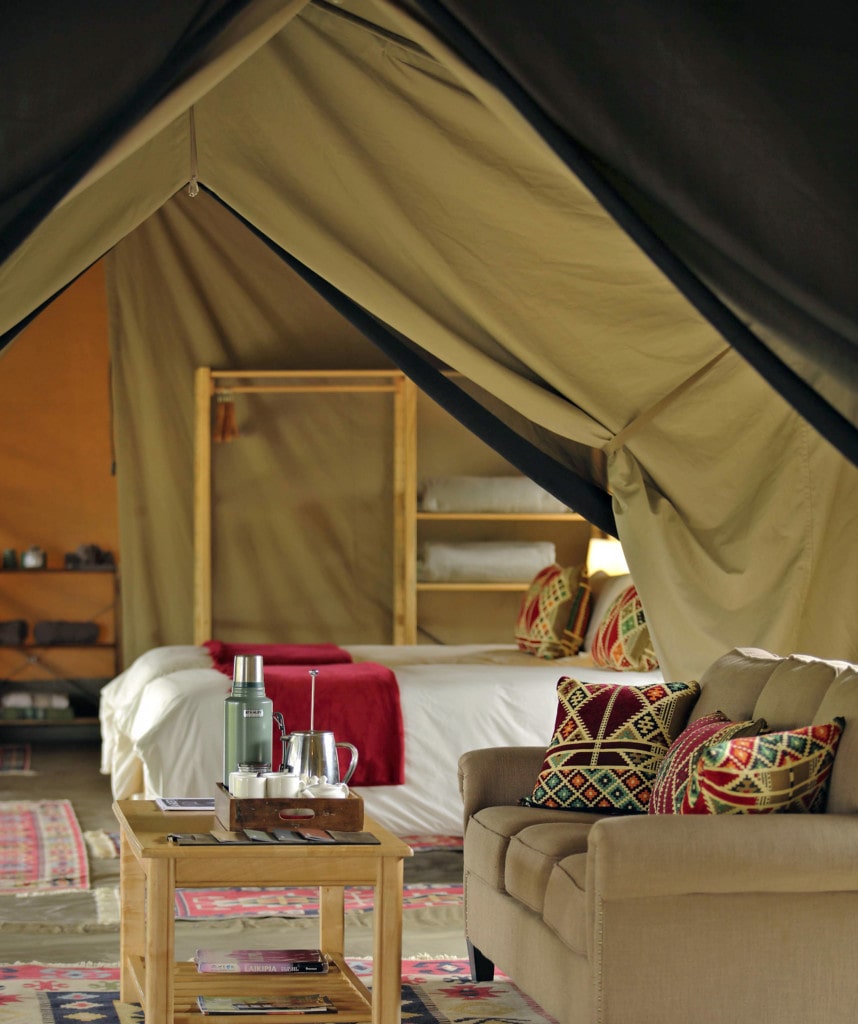 Innenraum Zelt Ol Pejeta Bush Camp Fly-In Safari in Kenia