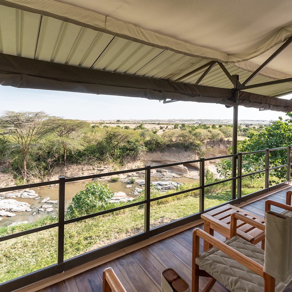 Ausblick auf den Talek River in der Masai Mara