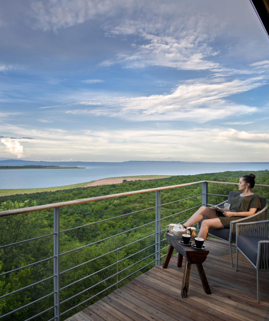 Bumi Hills Ausblick Flugsafari Simbabwe