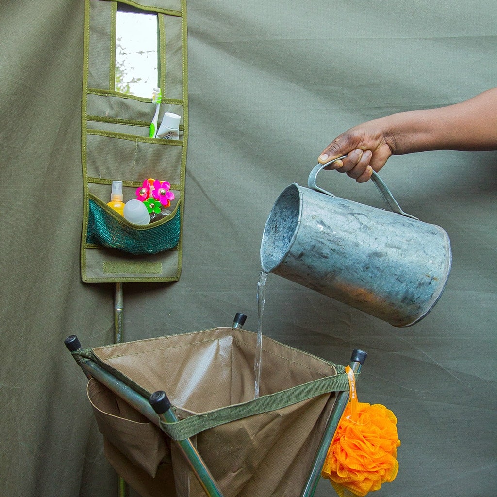 Sanitäre Anlagen auf Campingreise in Botswana
