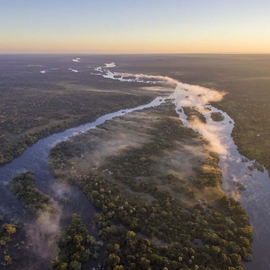Kafue Nationalpark aus der Luft Sambia
