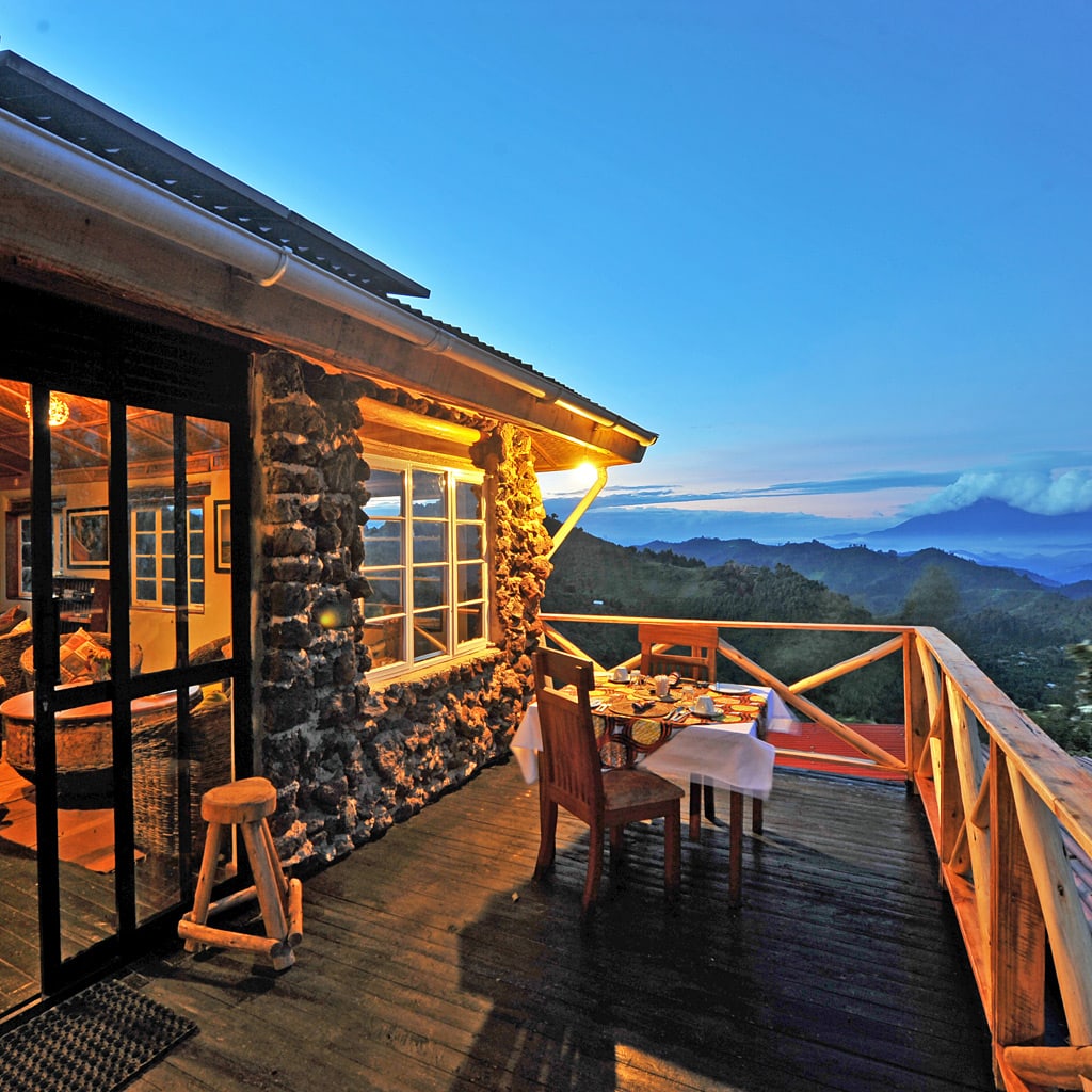 Lounge Nkuringo Bwindi Gorilla Lodge