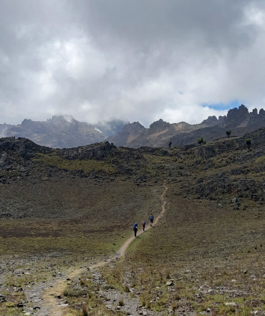 Tag 3 auf der Chogoria Route Mt Kenia