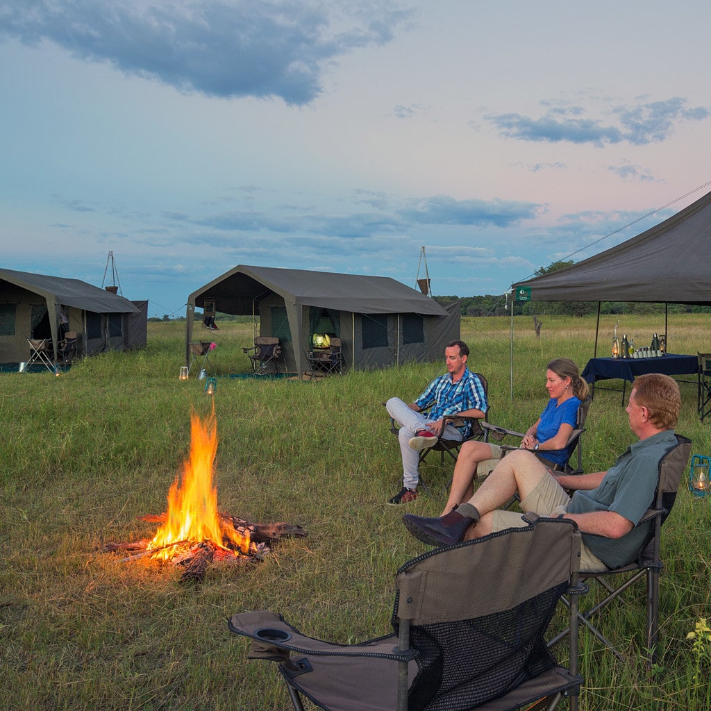 Private Campingplätze auf Campingsafari in Botswana
