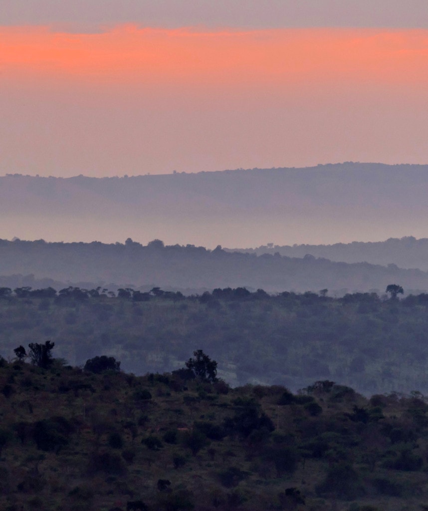 Sonnenuntergang Kibale Region Privatreise Uganda