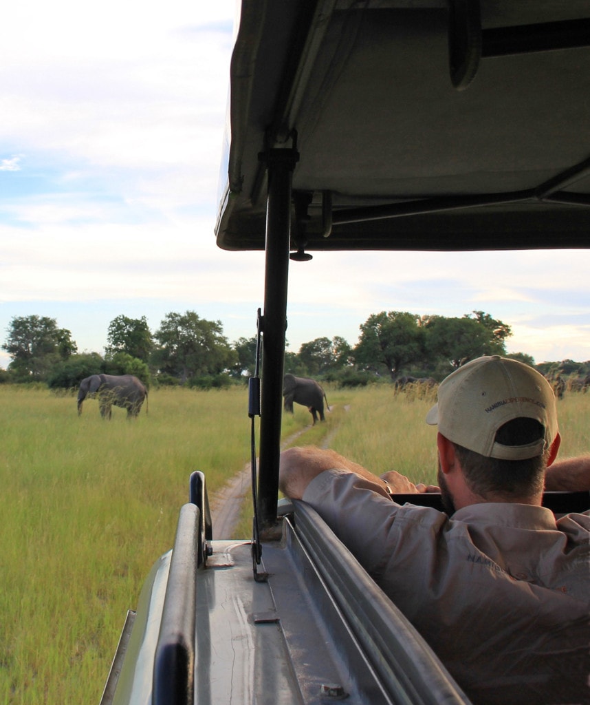 Pirschfahrt in der Zambezi Region auf Privatsafari in Namibia und Botswana
