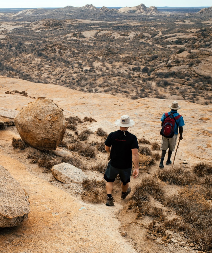 Wanderungen im Erongo Gebirge in Namibia
