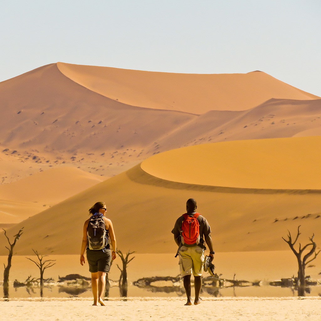 Reise von den Viktoriafällen nach Namibia