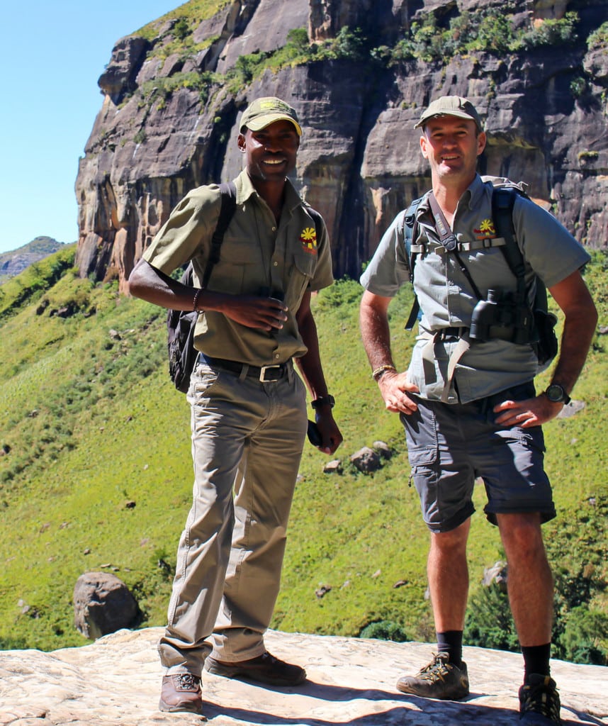 Wander Guides beim Wandern in Südafrika