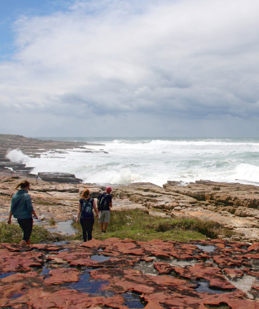 Stürmische See an der Wild Coast auf Wanderreise durch Südafrika