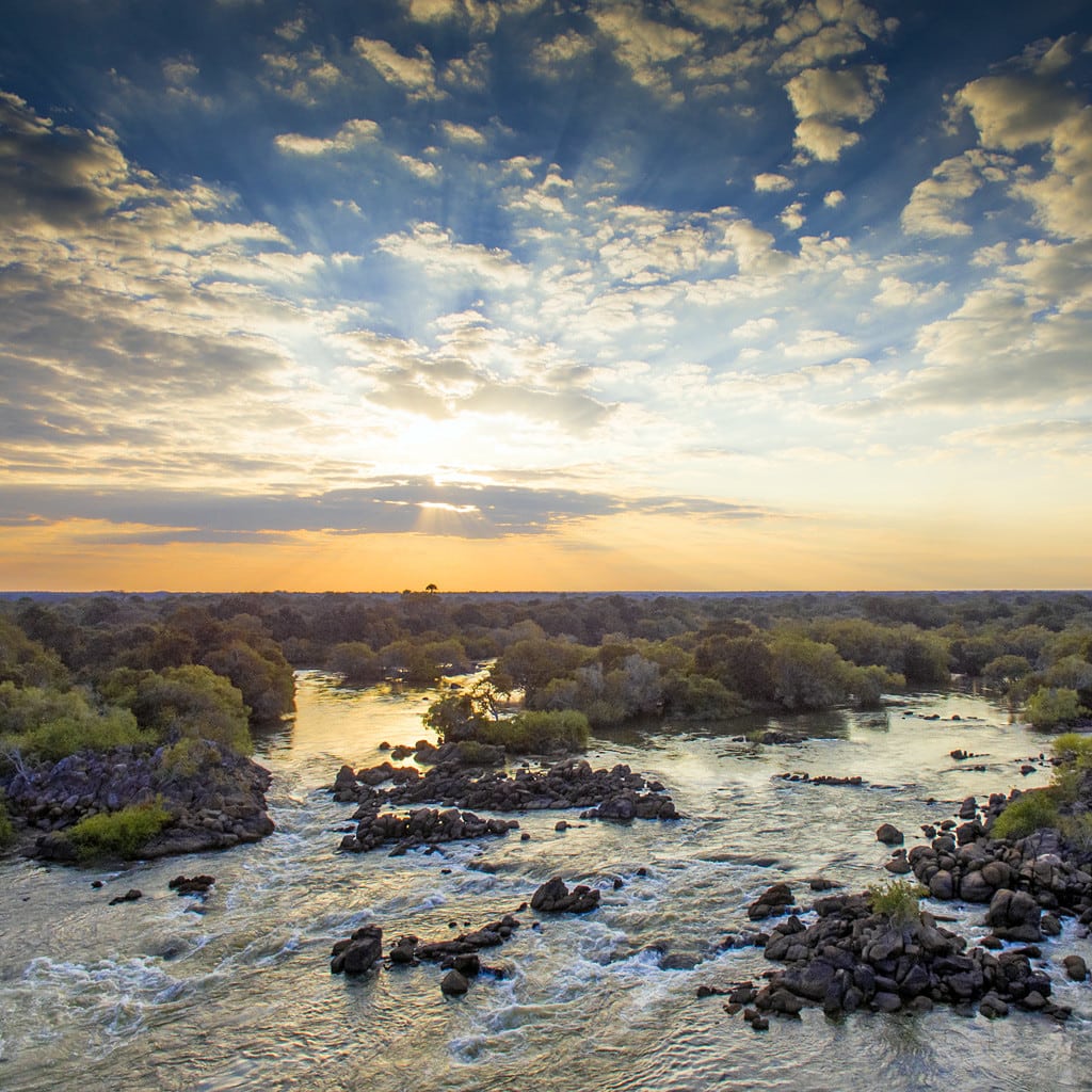 Landschaft des Kafue Nationalparks Sambia Safari