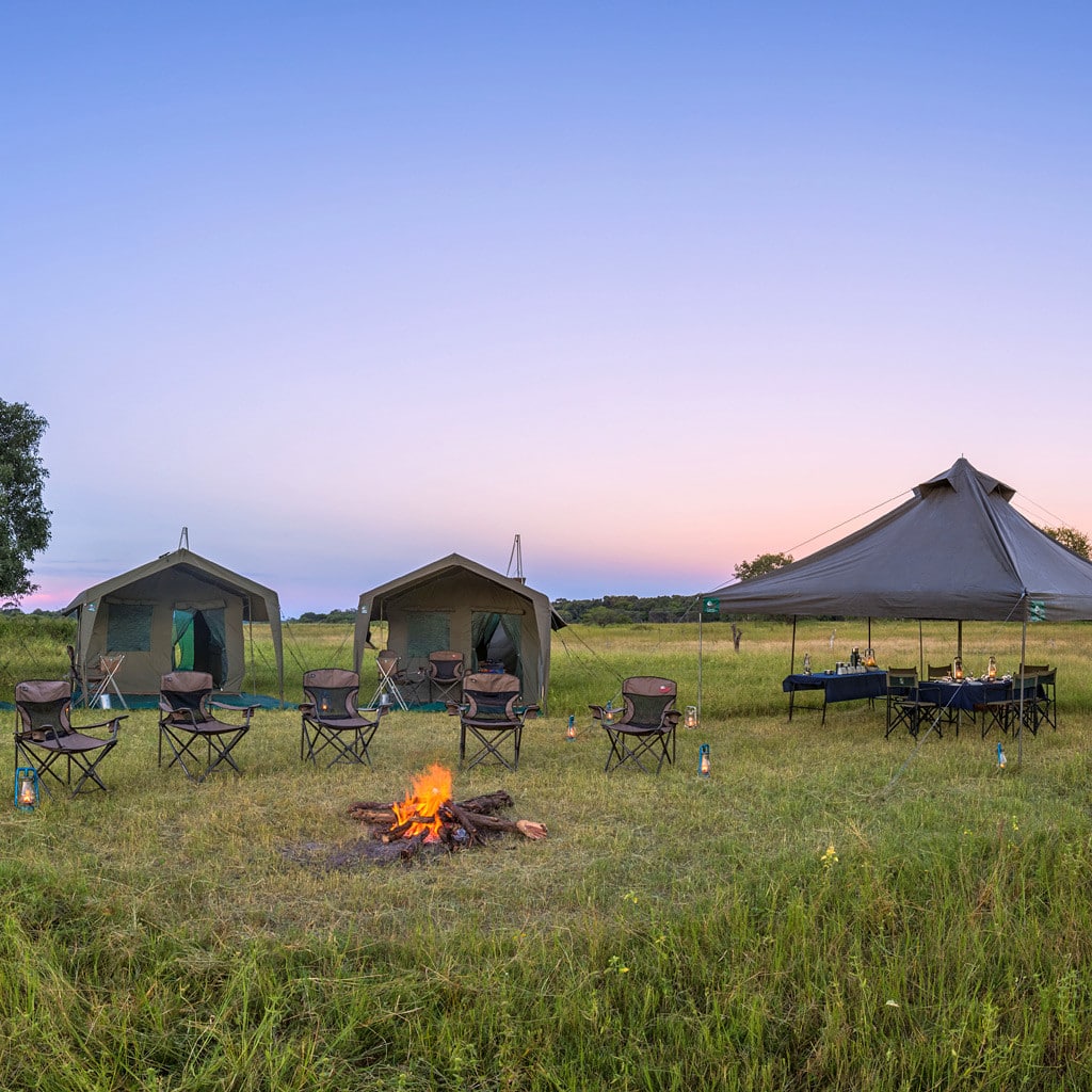 Campingreise in Botswana auf privaten Campsites