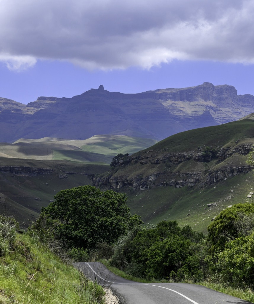 Der Blick über die Drakensberge Sehenswürdigkeit auf Gruppenreisen in Südafrika