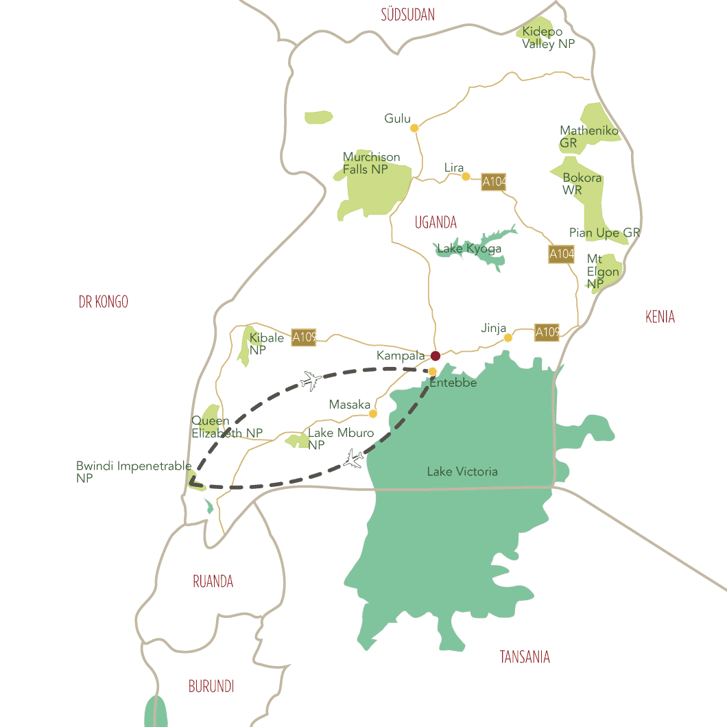 Fly-In Gorilla Trekking Uganda