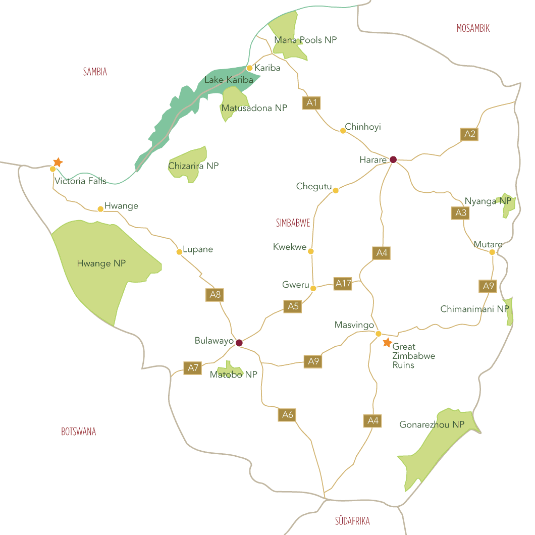 Simbabwe Reisen