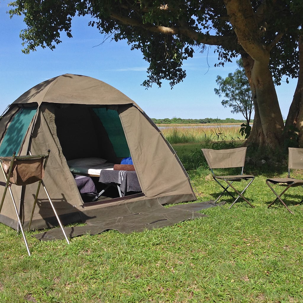 Zwei Personen Zelt Rundreise Botswana Simbabwe