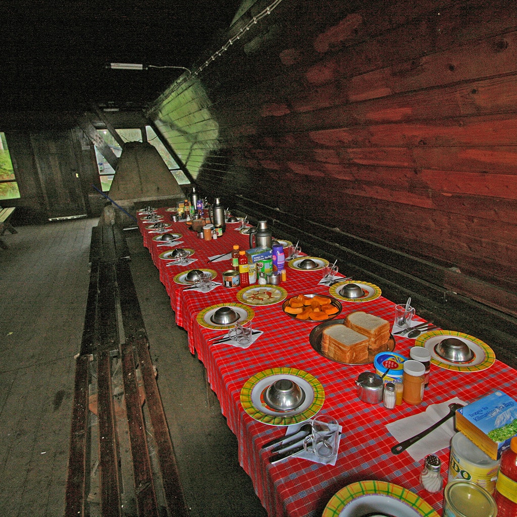 Mt Meru Trekking Vier Tage Unterkunft