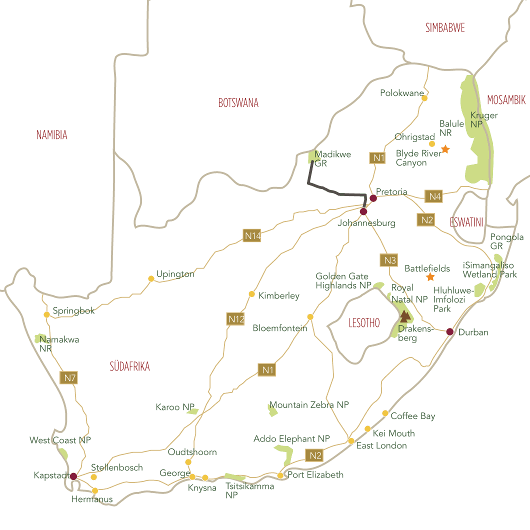 Kurzsafari im Madikwe Game Reserve