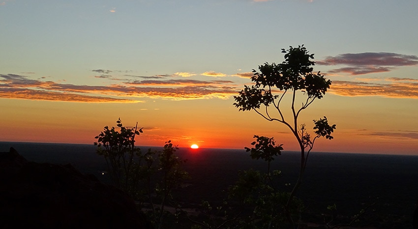 Sonnenuntergang Namibia