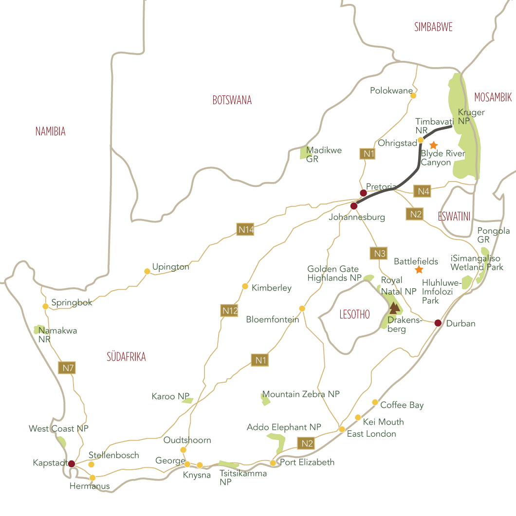 Kurzsafari im Timbavati Game Reserve