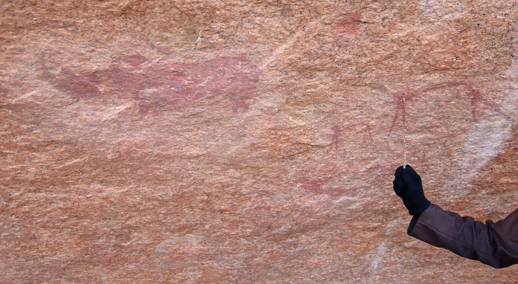 Felszeichnungen Spitzkoppe Namibia