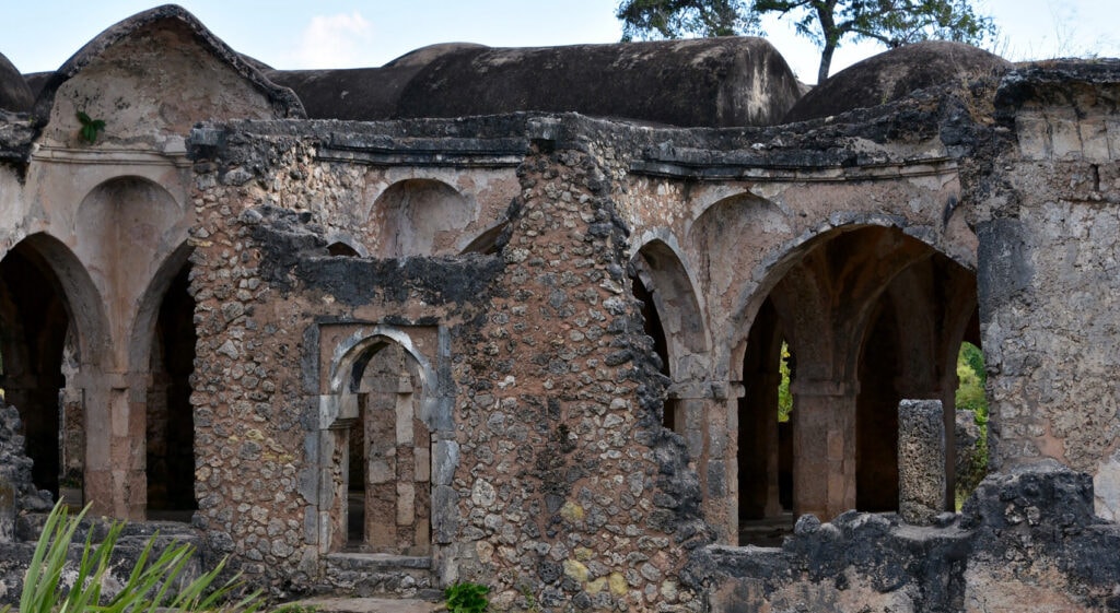 Grosse Moschee Kilwa Kisiwani Ruinen