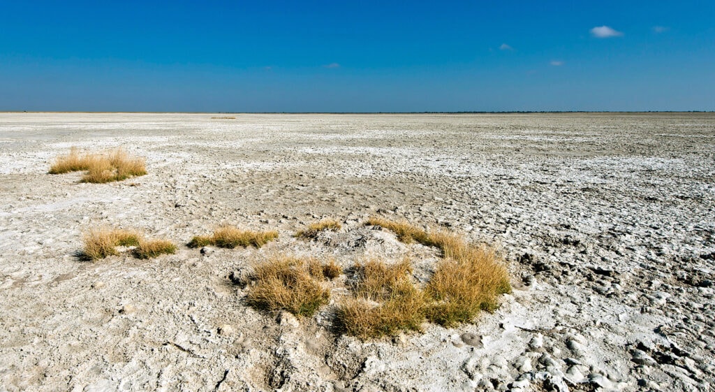 Salzpfannen Botswana Horizont